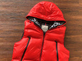 Gilet Red & Embroidered Hood Logo 2024