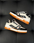 Sneakers White Black & Orange 2024