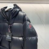 Down Jacket Black & Red Blue Logo