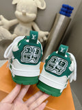 Sneakers White & Green Skater Style 2023