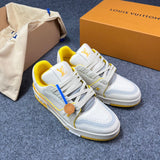 Sneakers White & Yellow Details 2023