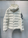 Down Jacket White Small & Big Logo 2023