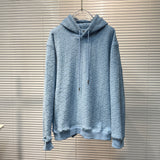 Hoodie Light Blue Monogram Towel Style 2023