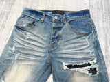 Jeans Blue & Black Patch 2023