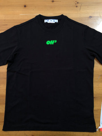 T-Shirt Black & Green Details 2024