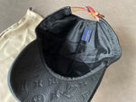 Hat Black Monogram Leather 2024