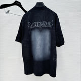 T-Shirt Washed Black Old Style 2024