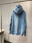 Hoodie Light Blue Monogram Towel Style 2023