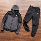 Tracksuit Black & Fluo Logo 2024