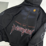 Hoodie Black Zip-Up & Arms Logo 2024