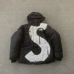 Black Down Jacket Big S