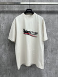 T-Shirt Cream & Faded Spray Logo 2024