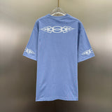 T-Shirt Light Blue & Flames Logo 2024