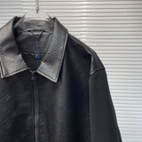 Leather Jacket Black & Monogram 2023