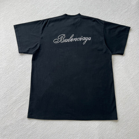 T-Shirt Black & Back Bling Logo 2024