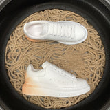 Sneakers White & Orange Back Spray Paint 2024