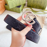 Belt Black Monogram & New Silver Buckle 2024