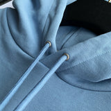 Hoodie Light Blue & Classic Logo 2023