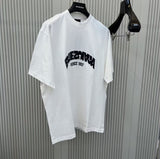 T-Shirt White Upside Down Embroidered Logo 2023