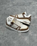 Sneakers White & Double Brown 2023