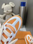 Sneakers White & Orange Skater Style 2023