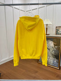 Hoodie Small Embroidered Logo Yellow 2023