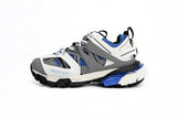 Track Sneakers White Grey & Blue