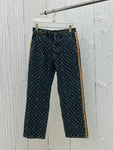 Jeans Blue Monogram & Side Stripes 2024