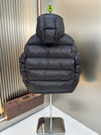 Down Jacket Black & Cream Logo 2024