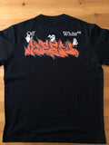 T-Shirt Black & Flames Back Logo 2024