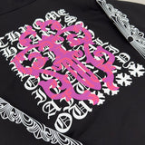 Hoodie Black Zip-Up & Pink Dagger 2023