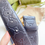 Belt Black Monogram & New Gold Buckle 2024