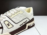 Sneakers White & Brown Details 2024