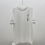 T-Shirt White & Blue Details 2024