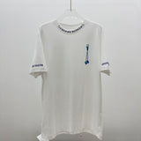 T-Shirt White & Blue Details 2024