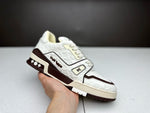 Sneakers White & Brown Details 2024