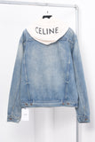 Jeans Jacket Blue & White Hood 2024