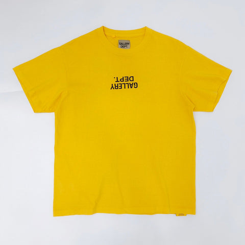 T-Shirt Yellow Upside Down Logo