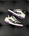 Sneakers White Black & Purple 2024