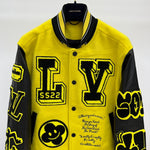 Bomber Yellow & Black Leather