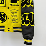 Bomber Yellow & Black Leather