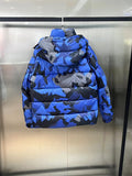 Down Jacket Camo Blue