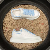 Sneakers White & Light Blue Outline 2024