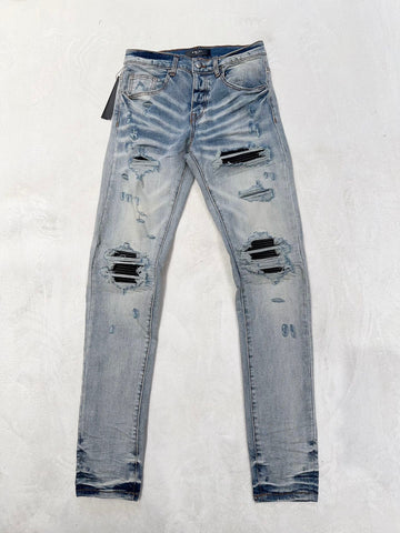 Jeans Light Blue & Black Patch 2024