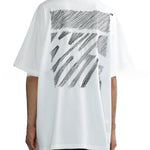 T-Shirt White & Sketch Back 2024