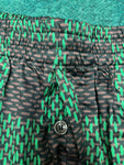 Shorts Black & Green Square Style 2024