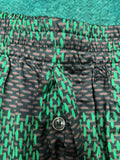 Shorts Black & Green Square Style 2024