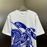 T-Shirt White & Blue Logo 2024