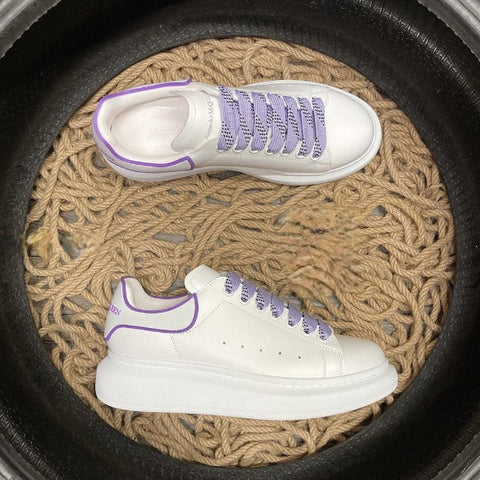 Sneakers White & Light Purple Outline 2024