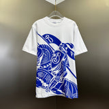 T-Shirt White & Blue Logo 2024